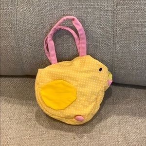Cotton Chick Easter Purse 6.5”x 5”